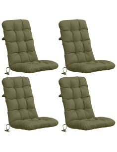 Cuscini per Sedia Alta in 4 Pezzi VIANEN 4 pcs 100% Poliestere