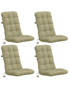 Cuscini per Sedia Alta in 4 Pezzi VIANEN 4 pcs 100% Poliestere