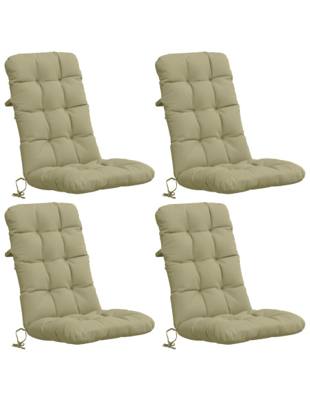 Cuscini per Sedia Alta in 4 Pezzi VIANEN 4 pcs 100% Poliestere