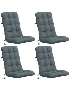 Cuscini per Sedia Alta in 4 Pezzi VIANEN 4 pcs 100% Poliestere