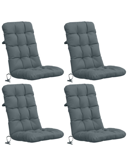 Cuscini per Sedia Alta in 4 Pezzi VIANEN 4 pcs 100% Poliestere