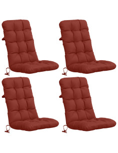 Cuscini per Sedia Alta in 4 Pezzi VIANEN 4 pcs 100% Poliestere
