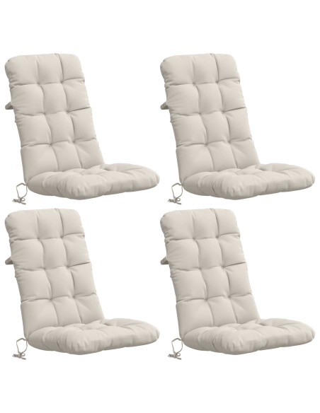 Cuscini per Sedia Alta in 4 Pezzi VIANEN 4 pcs 100% Poliestere