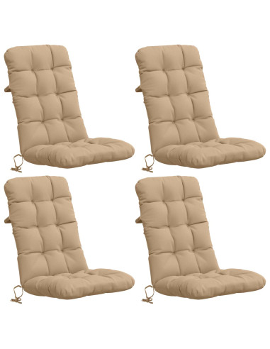Cuscini per Sedia Alta in 4 Pezzi VIANEN 4 pcs 100% Poliestere
