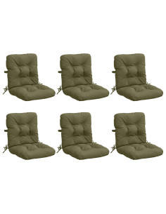 Cuscini per Sedia Alta in 6 Pezzi VIANEN 6 pcs 100% Poliestere