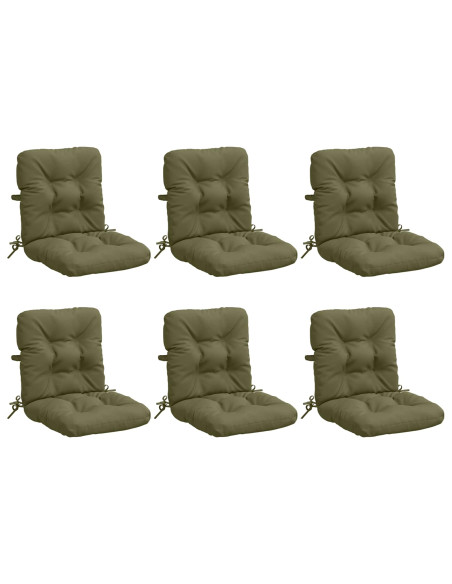 Cuscini per Sedia Alta in 6 Pezzi VIANEN 6 pcs 100% Poliestere