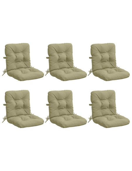 Cuscini per Sedia Alta in 6 Pezzi VIANEN 6 pcs 100% Poliestere