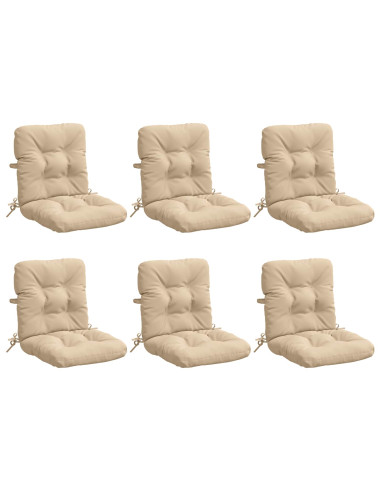 Cuscini per Sedia Alta in 6 Pezzi VIANEN 6 pcs 100% Poliestere