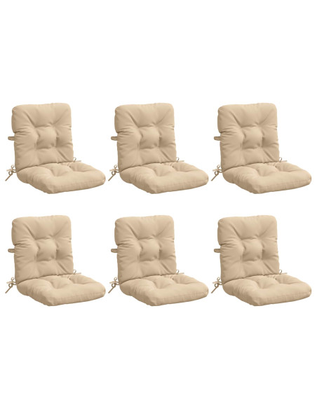 Cuscini per Sedia Alta in 6 Pezzi VIANEN 6 pcs 100% Poliestere
