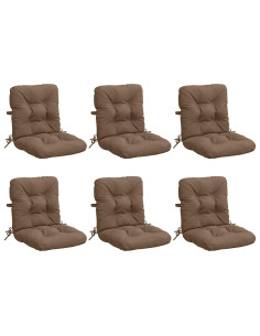 Cuscini per Sedia Alta in 6 Pezzi VIANEN 6 pcs 100% Poliestere
