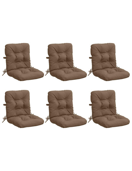 Cuscini per Sedia Alta in 6 Pezzi VIANEN 6 pcs 100% Poliestere