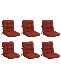 Cuscini per Sedia Alta in 6 Pezzi VIANEN 6 pcs 100% Poliestere