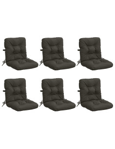 Cuscini per Sedia Alta in 6 Pezzi VIANEN 6 pcs 100% Poliestere