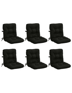 Cuscini per Sedia Alta in 6 Pezzi VIANEN 6 pcs 100% Poliestere