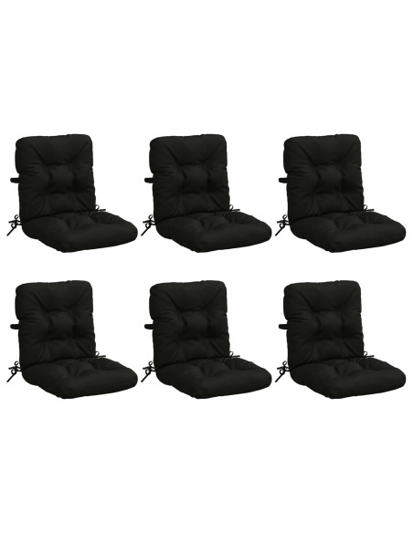 Cuscini per Sedia Alta in 6 Pezzi VIANEN 6 pcs 100% Poliestere