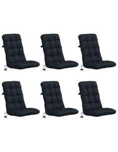 Cuscini per Sedia Alta in 6 Pezzi VIANEN 6 pcs 100% Poliestere