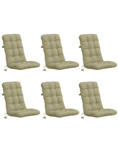 Cuscini per Sedia Alta in 6 Pezzi VIANEN 6 pcs 100% Poliestere