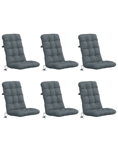 Cuscini per Sedia Alta in 6 Pezzi VIANEN 6 pcs 100% Poliestere