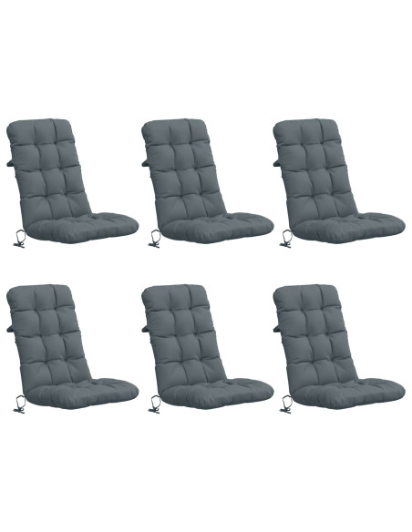 Cuscini per Sedia Alta in 6 Pezzi VIANEN 6 pcs 100% Poliestere
