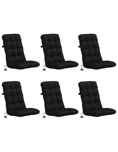 Cuscini per Sedia Alta in 6 Pezzi VIANEN 6 pcs 100% Poliestere