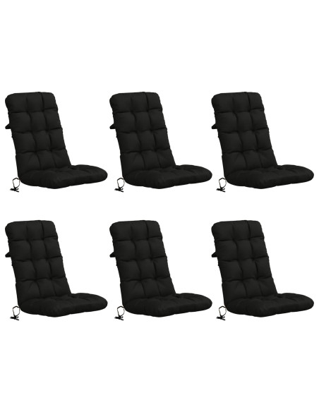 Cuscini per Sedia Alta in 6 Pezzi VIANEN 6 pcs 100% Poliestere