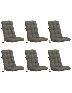 Cuscini per Sedia Alta in 6 Pezzi VIANEN 6 pcs 100% Poliestere