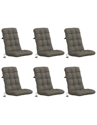 Cuscini per Sedia Alta in 6 Pezzi VIANEN 6 pcs 100% Poliestere