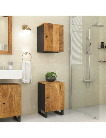 Mobile da Bagno 38x33x58 cm in Legno Massello di Mango