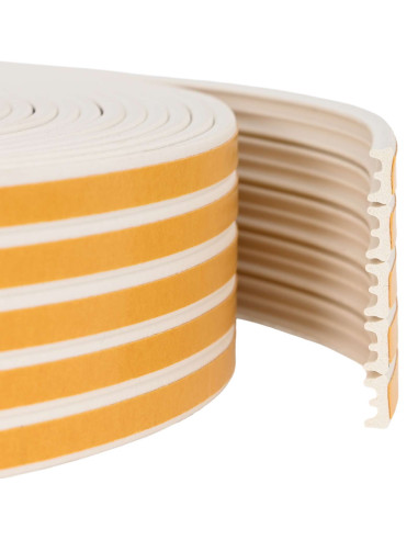 Nastro adesivo per finestre Bianco 15 x 8 mm 100 m Schiuma EPDM