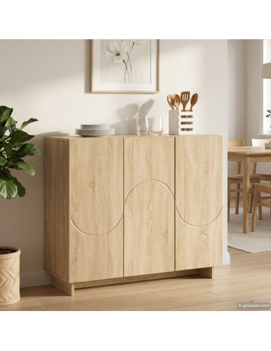 Credenza Rovere Sonoma 85,5 x 31 x 75 cm Legno ingegnerizzato