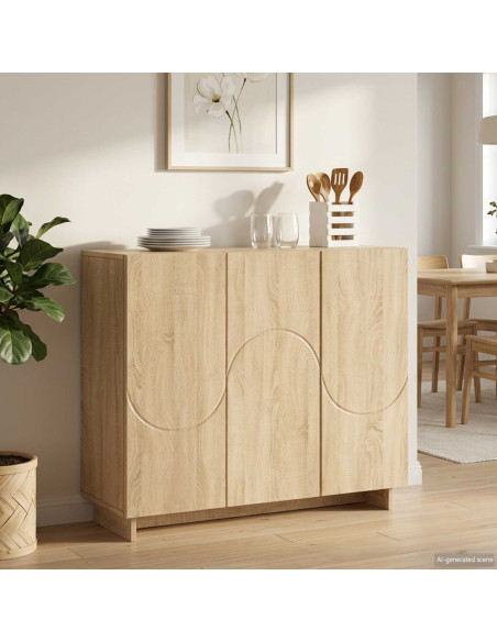 Credenza Rovere Sonoma 85,5 x 31 x 75 cm Legno ingegnerizzato