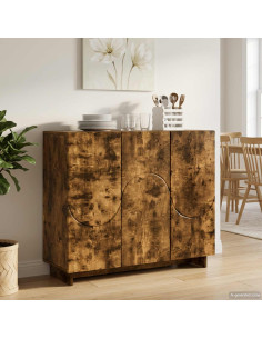 Credenza Rovere Fumo 85,5 x 31 x 75 cm Legno ingegnerizzato