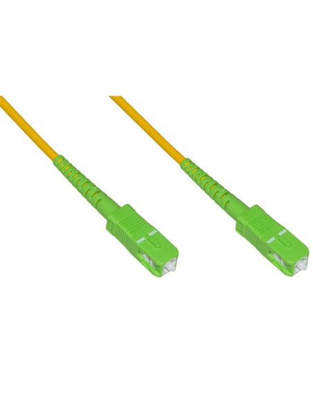 CAVO FIBRA OTTICA 1MT SC-APC/SC-APC MONOMODALE SIMPLEX 9/125 LSOH