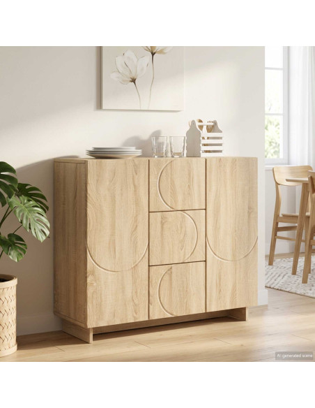 Credenza Rovere Sonoma 85,5 x 31 x 75 cm Legno ingegnerizzato