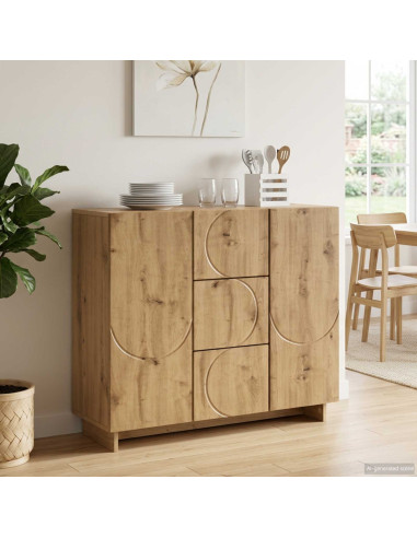 Credenza Rovere Artigianale 85,5 x 31 x 75 cm