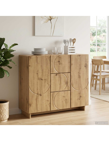 Credenza Rovere Artigianale 85,5 x 31 x 75 cm