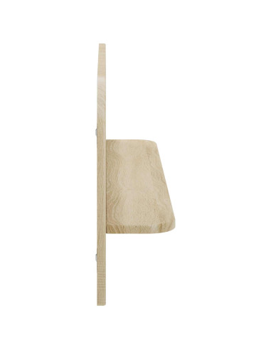 Scaffale da parete 2 pz Rovere Sonoma 80.5 x 13.5 x 37.5 cm