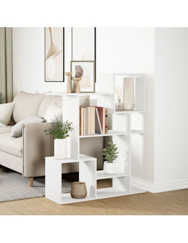 Libreria Divisorio Bianca 92x29x112 cm in Truciolato