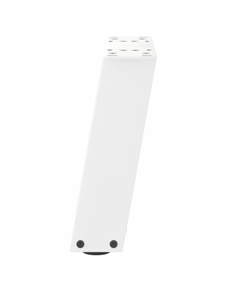 Gambe per Tavolino da Caffè a Forma di U 2 pz Bianche 30x(30-31) cm Acciaio
