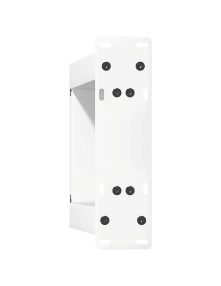 Gambe per Tavolino da Caffè a Forma di U 2 pz Bianche 30x(30-31) cm Acciaio