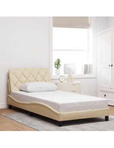 Giroletto senza Materasso Crema 100x200 cm in Tessuto