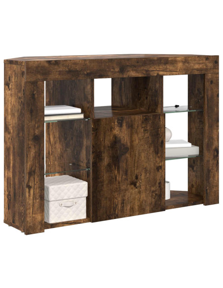 Mobile TV LED Angolare 100x40x68cm Rovere fumé