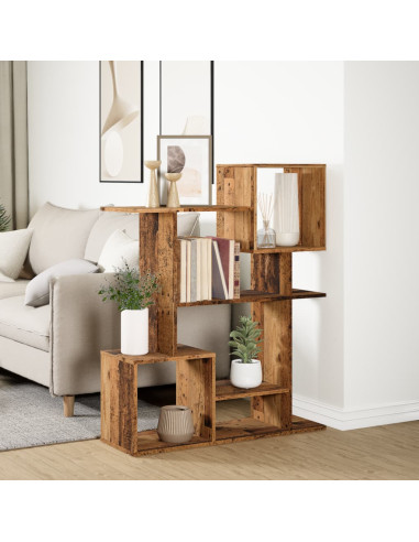 Libreria Divisorio Legno Antico 92x29x112 cm in Truciolato