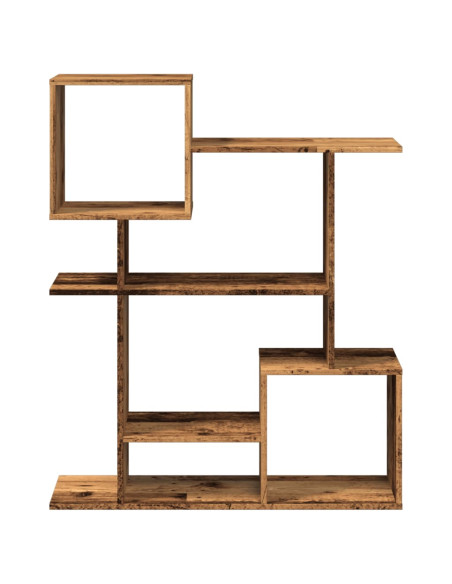 Libreria Divisorio Legno Antico 92x29x112 cm in Truciolato
