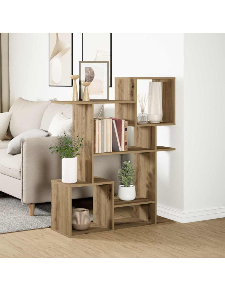 Libreria Divisorio Rovere Artigianale 92x29x112cm in Truciolato