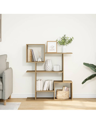 Libreria Divisorio Rovere Artigianale 92x29x112cm in Truciolato