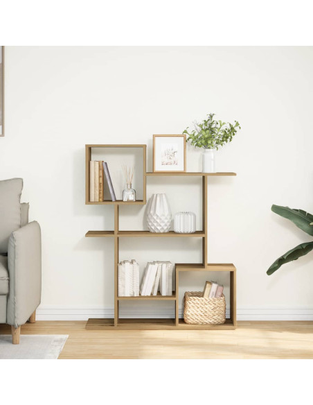 Libreria Divisorio Rovere Artigianale 92x29x112cm in Truciolato