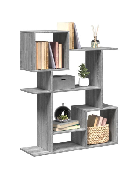 Libreria Divisorio Grigio Sonoma 92x29x112 cm in Truciolato