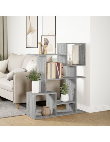 Libreria Divisorio Grigio Sonoma 92x29x112 cm in Truciolato