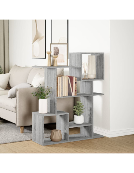 Libreria Divisorio Grigio Sonoma 92x29x112 cm in Truciolato